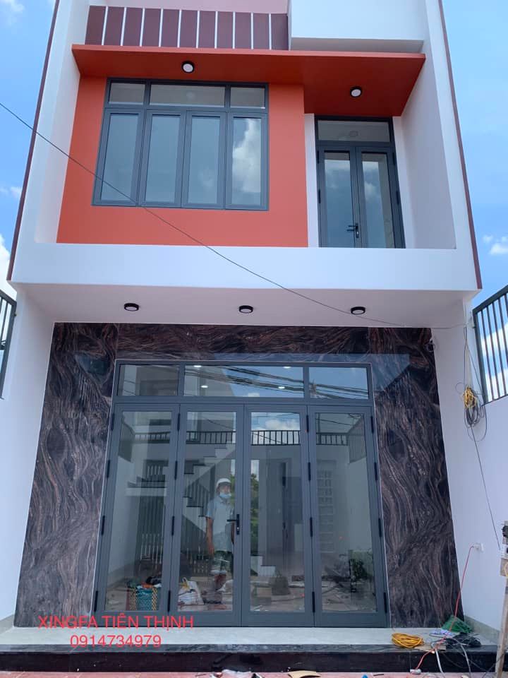 Cửa nhôm xingfa nhập khẩu xám ghi
